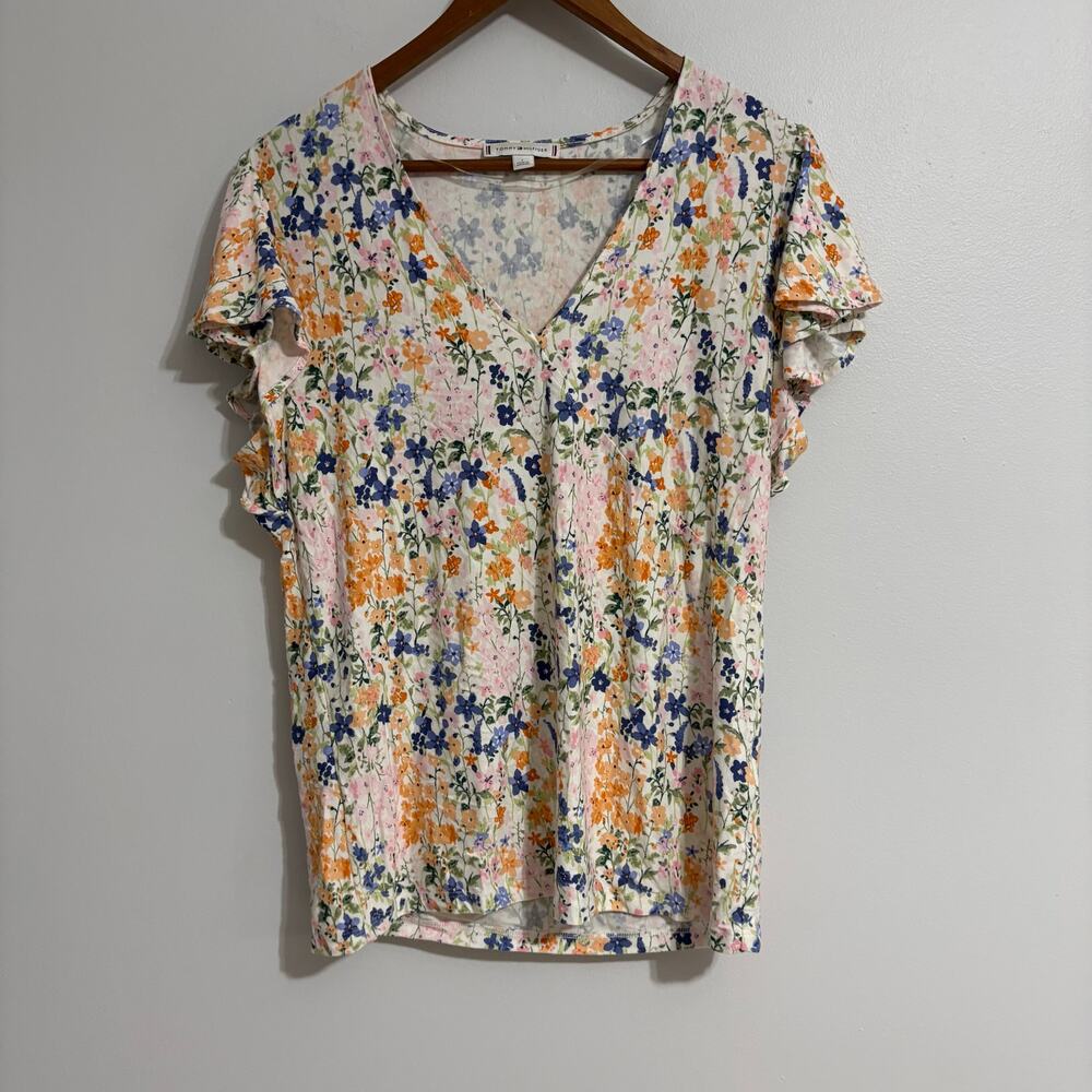 Women's Tommy Hilfiger Large Sleepwear Shirt Floral Spring Fairy Cottage